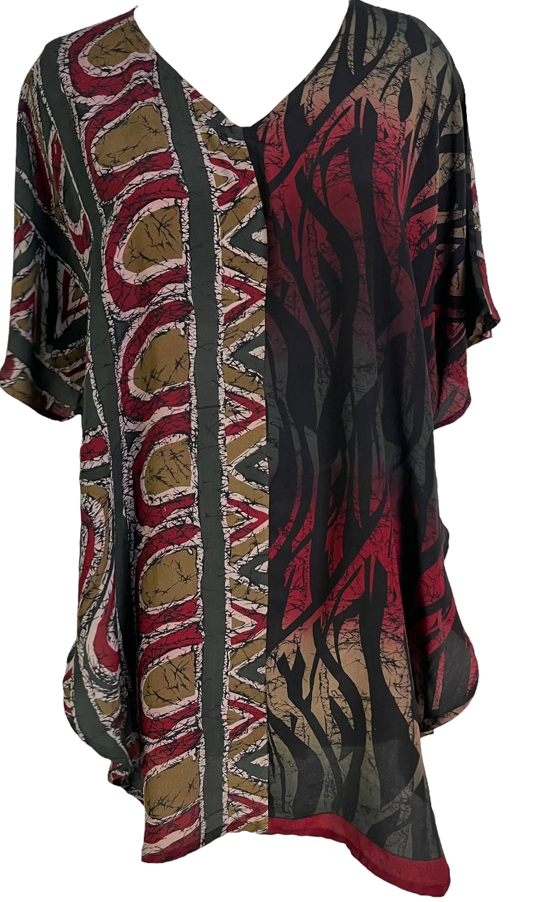 PRC6654 Avatar Pure Silk Waterfall Top - Velora Luxury Fashion