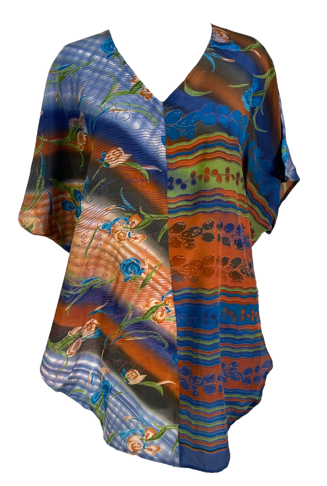 PRC6667 Avatar Pure Silk Waterfall Top - Velora Luxury Fashion