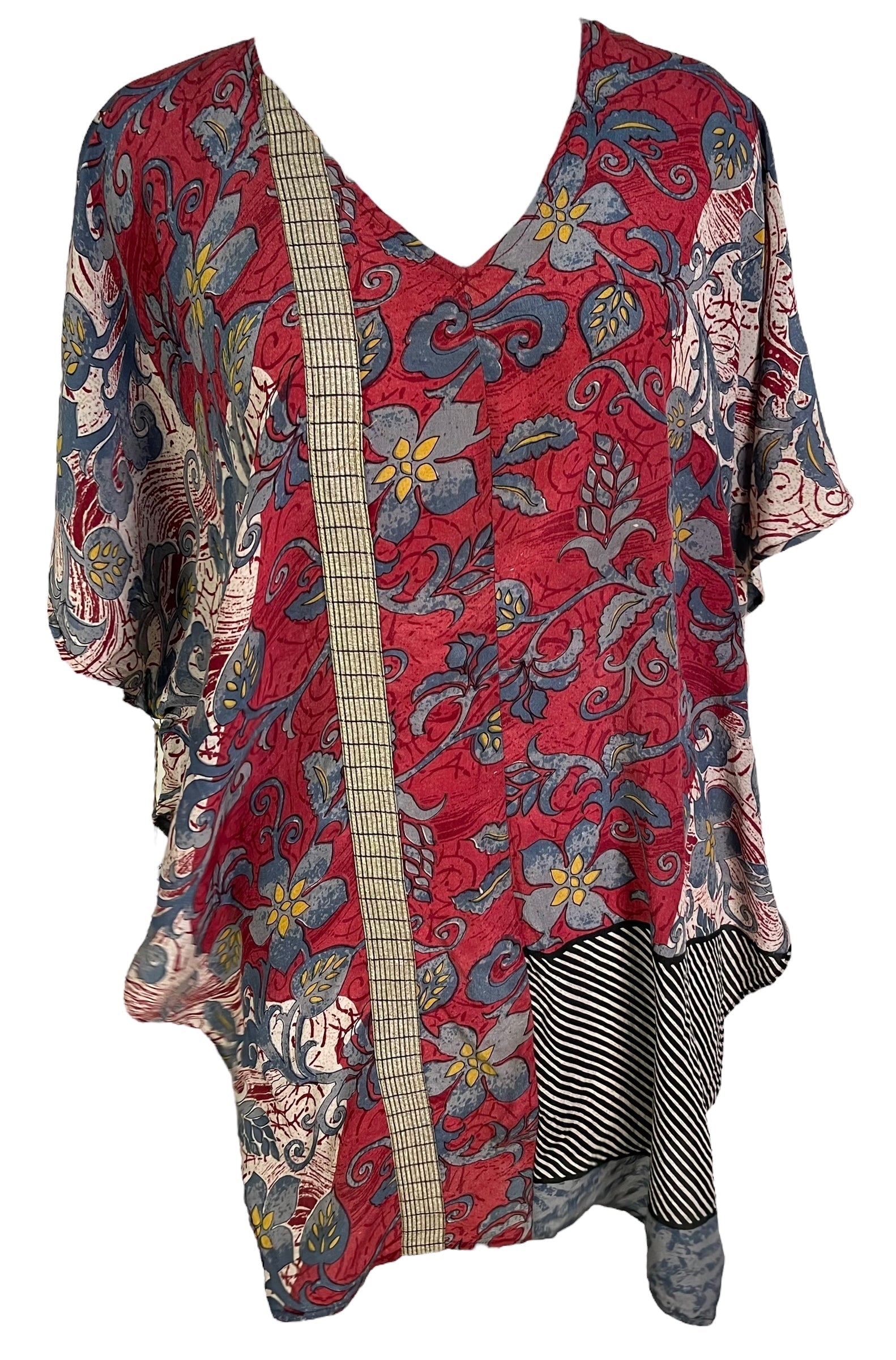 PRC6686 Avatar Pure Silk Waterfall Top - Velora