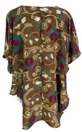 PRC6691 Avatar Pure Silk Waterfall Top - Velora Luxury Fashion
