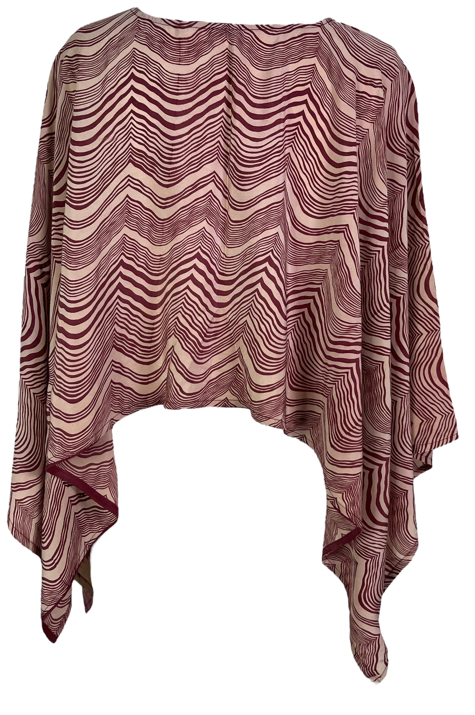 PRC6701 Avatar Pure Silk Capelet Poncho - Velora