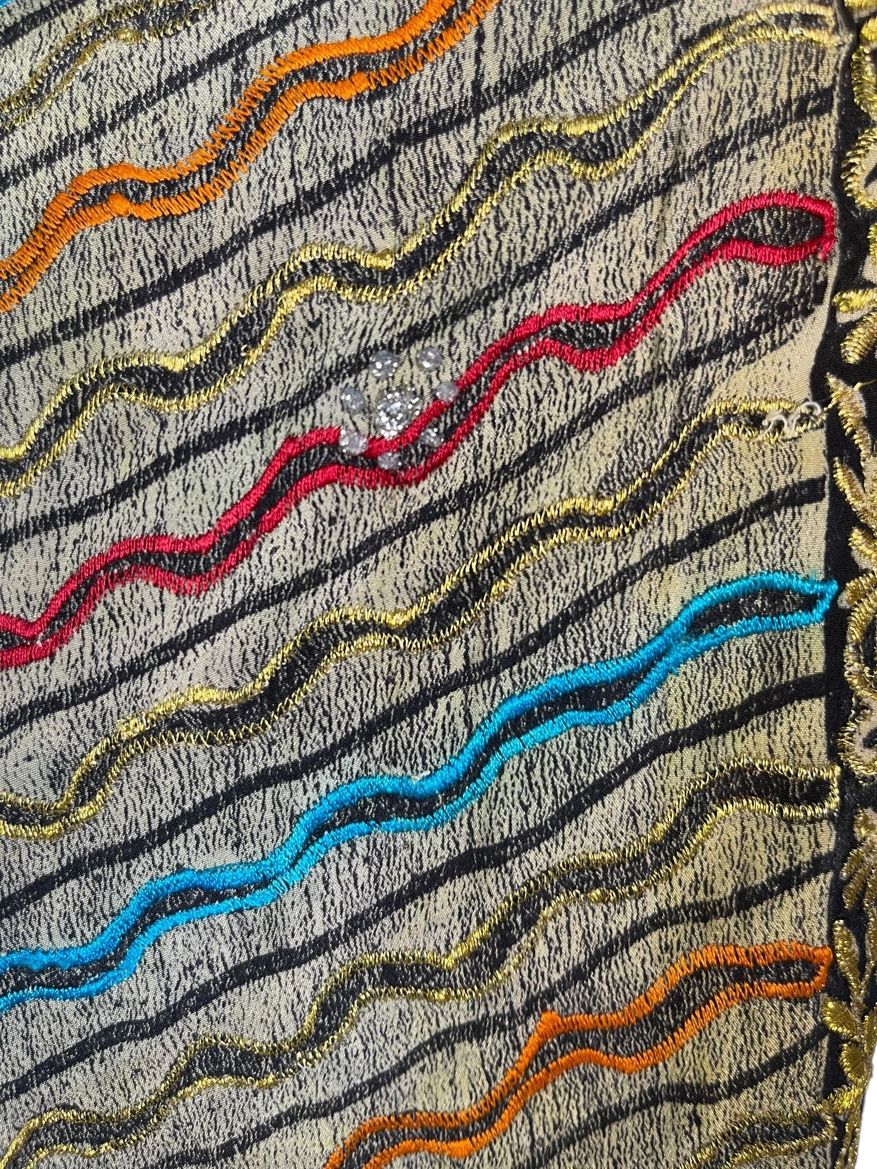 PRC6713 Avatar Pure Silk Midi Length Kaftan - Velora Luxury Fashion