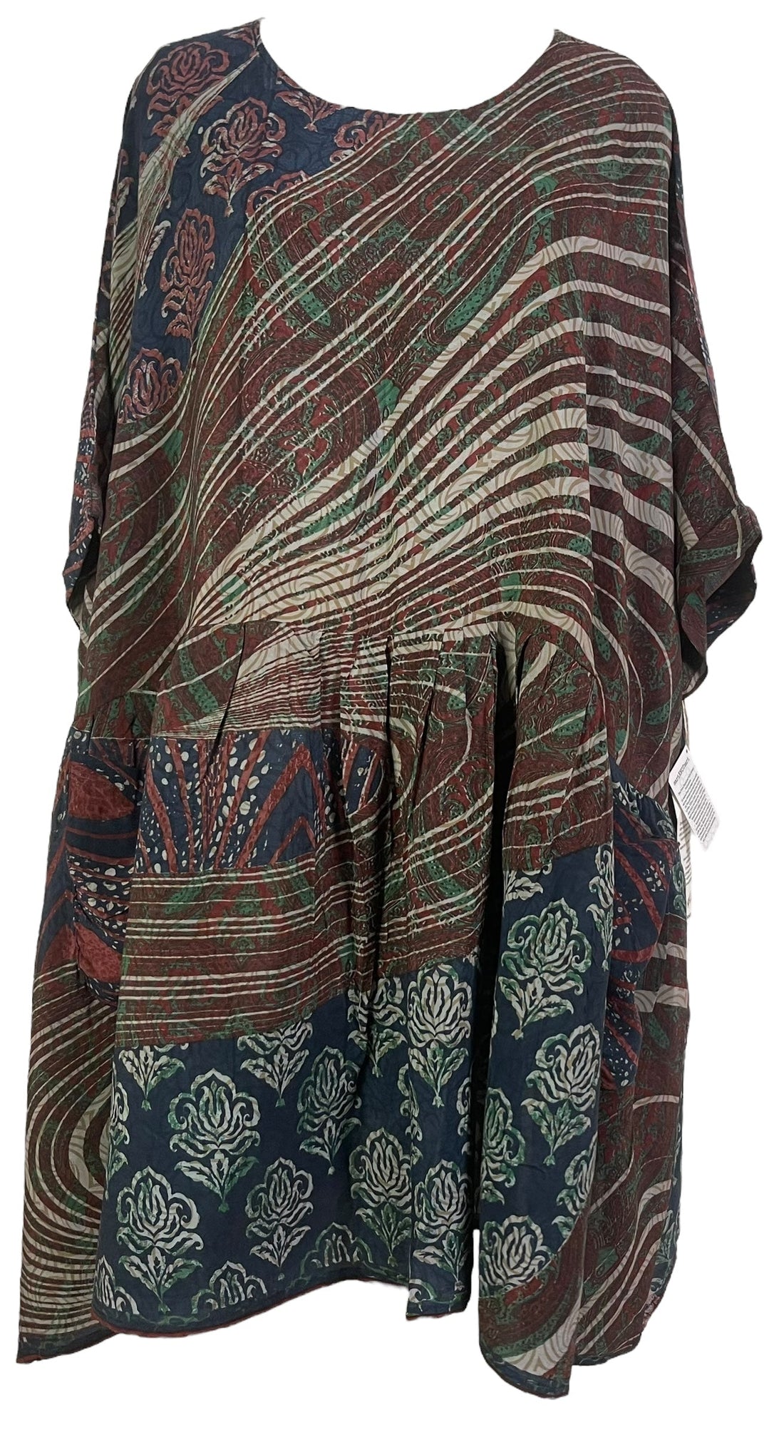 PRC6750 Avatar Pure Silk Boxy Babydoll Dress - Velora Luxury Fashion