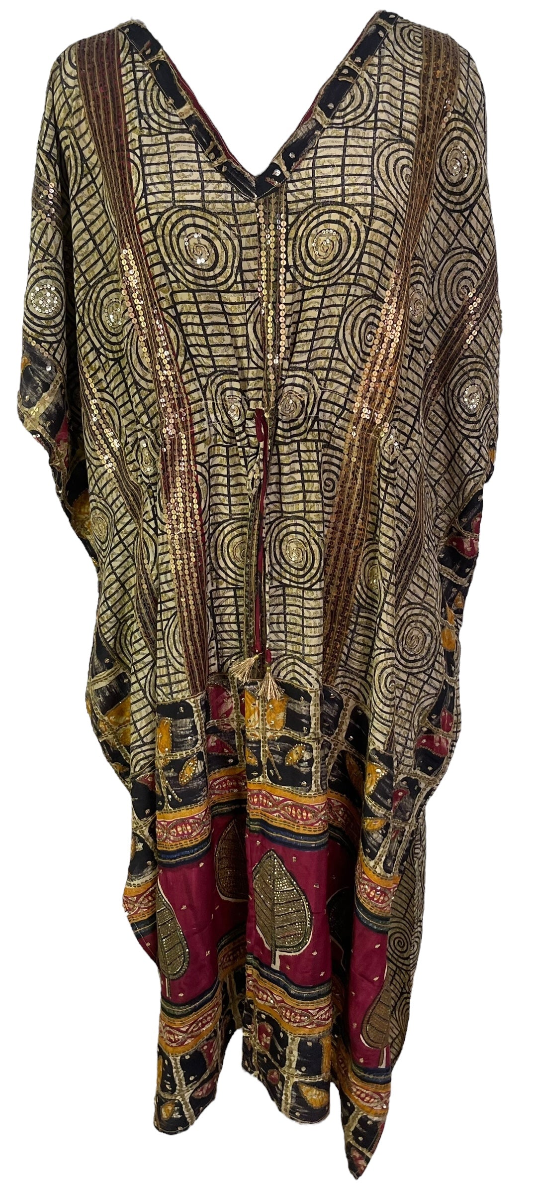 PRC6760 Avatar Pure Silk Maxi Kaftan - Velora Luxury Fashion