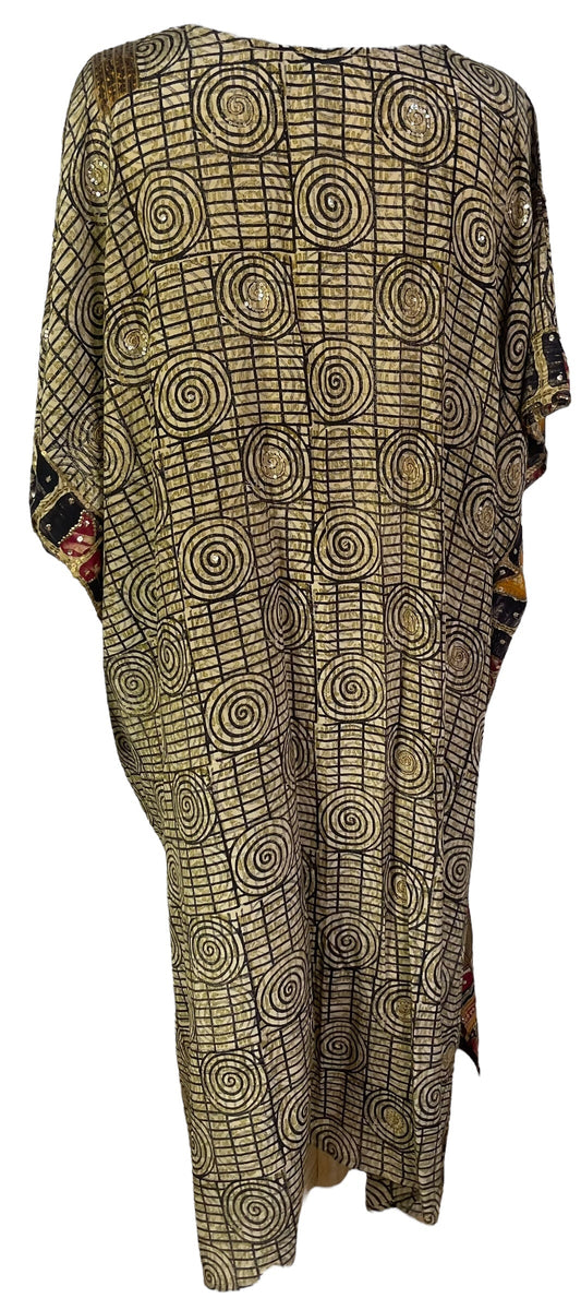 PRC6760 Avatar Pure Silk Maxi Kaftan - Velora Luxury Fashion