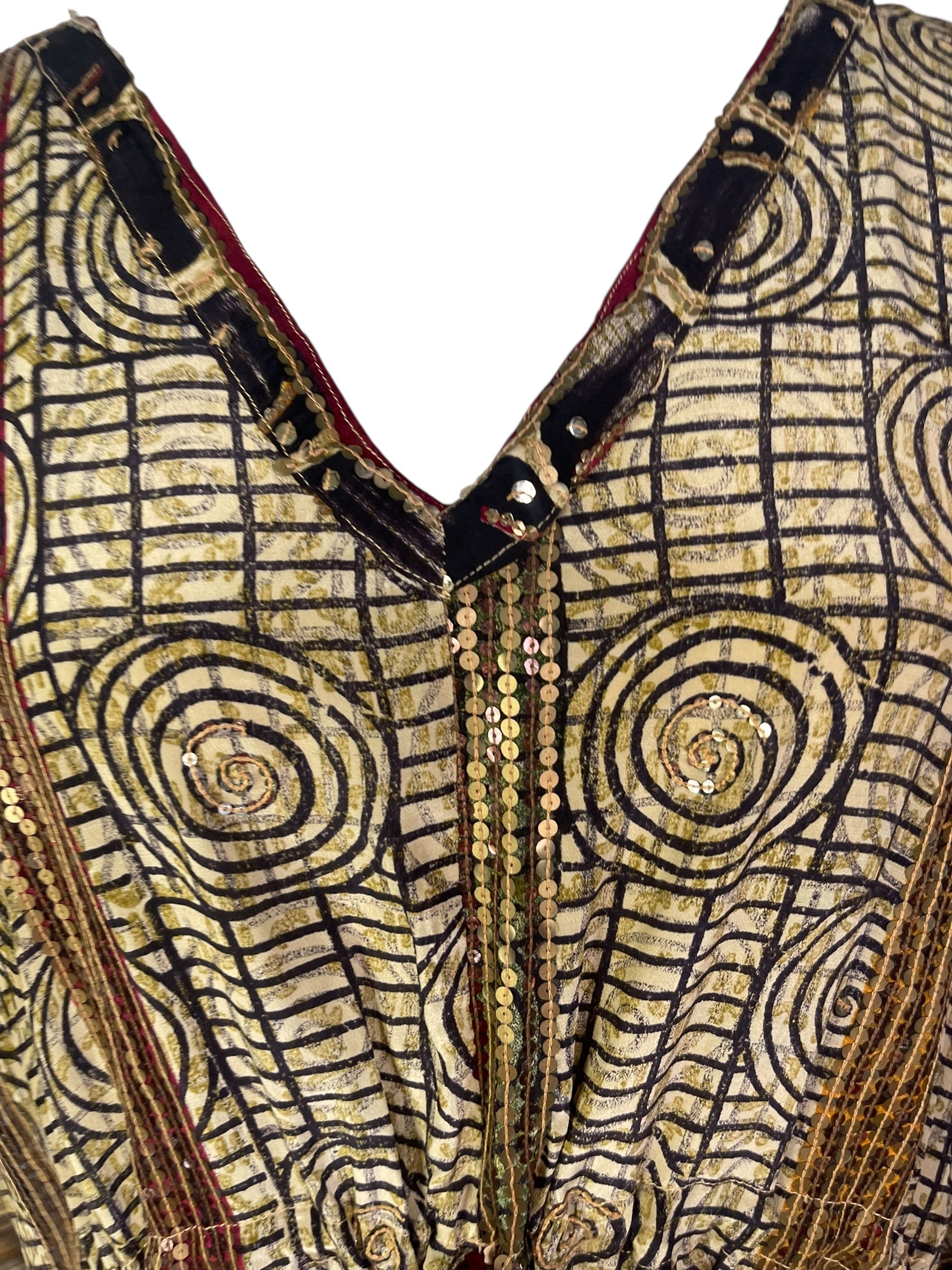 PRC6760 Avatar Pure Silk Maxi Kaftan - Velora Luxury Fashion
