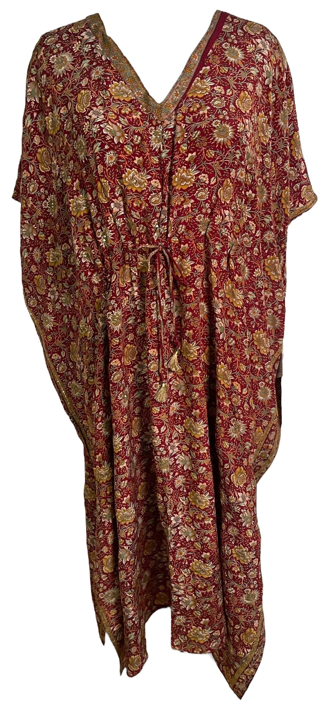 PRC6765 Avatar Pure Silk Maxi Kaftan - Velora Luxury Fashion
