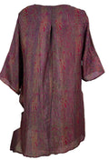 PRC6827 Avatar Pure Silk Self Pocket Tunic Dress - Velora Luxury Fashion