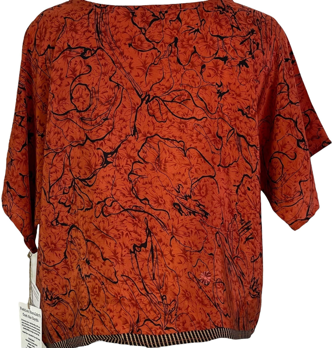 PRC6828 Avatar Pure Silk Boxy Top - Velora Luxury Fashion