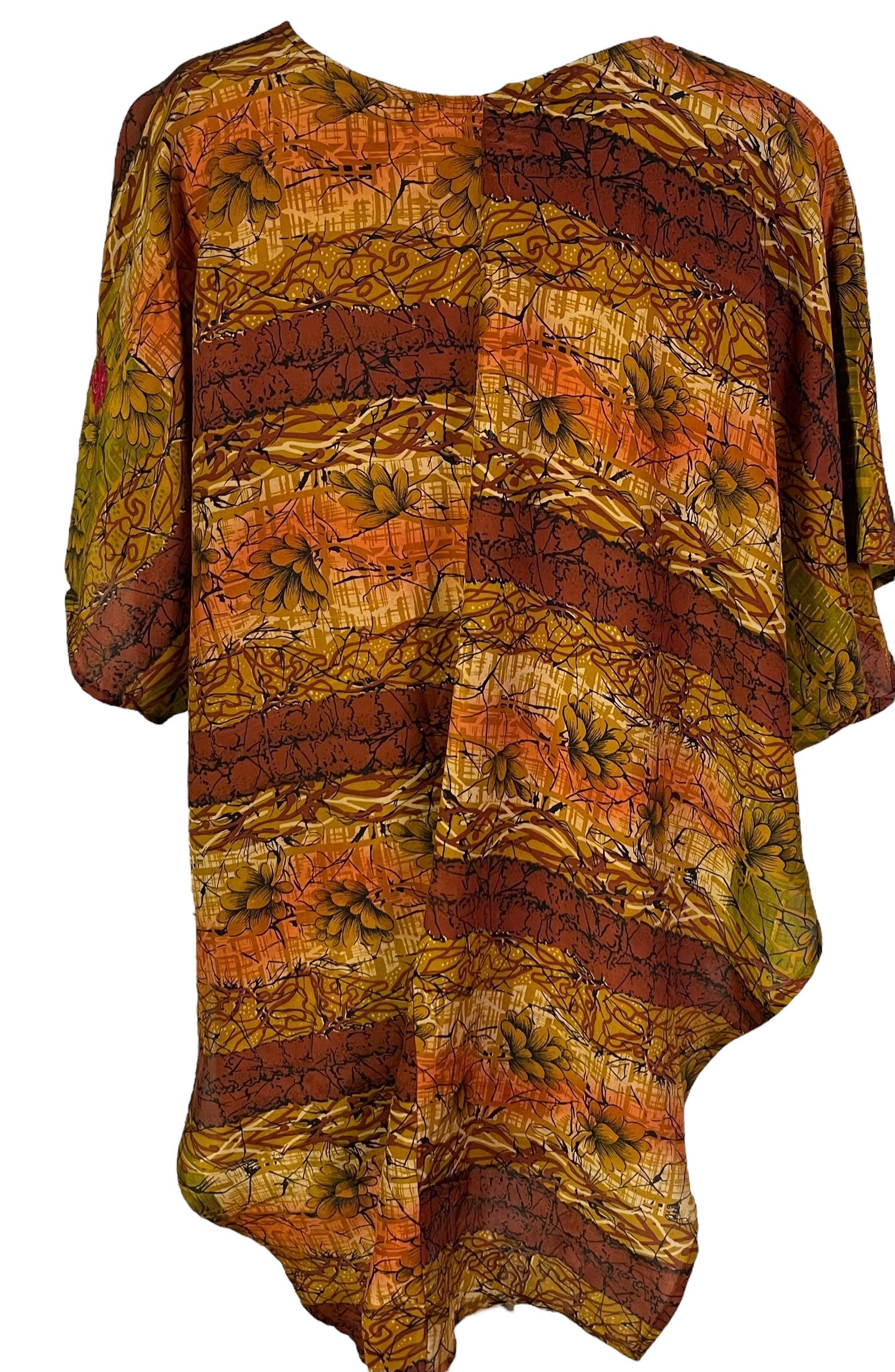 PRC6861 Avatar Pure Silk Waterfall Top - Velora Luxury Fashion