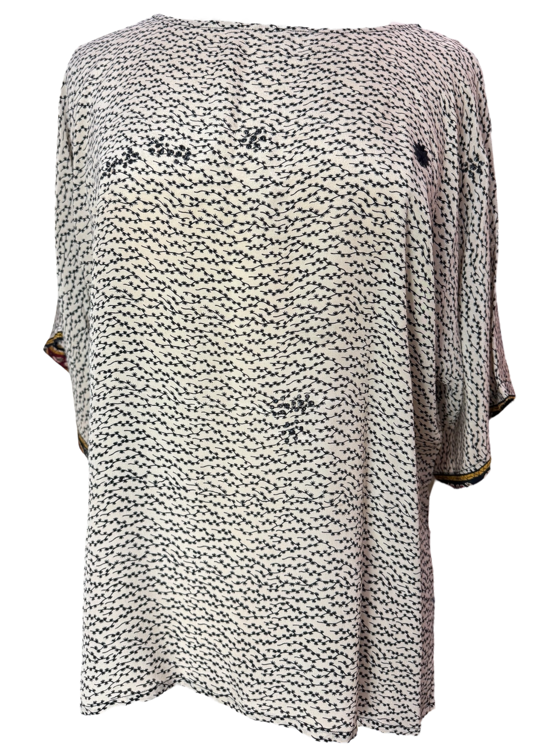 PRC6866 Avatar Pure Silk Side Slit Top - Velora Luxury Fashion