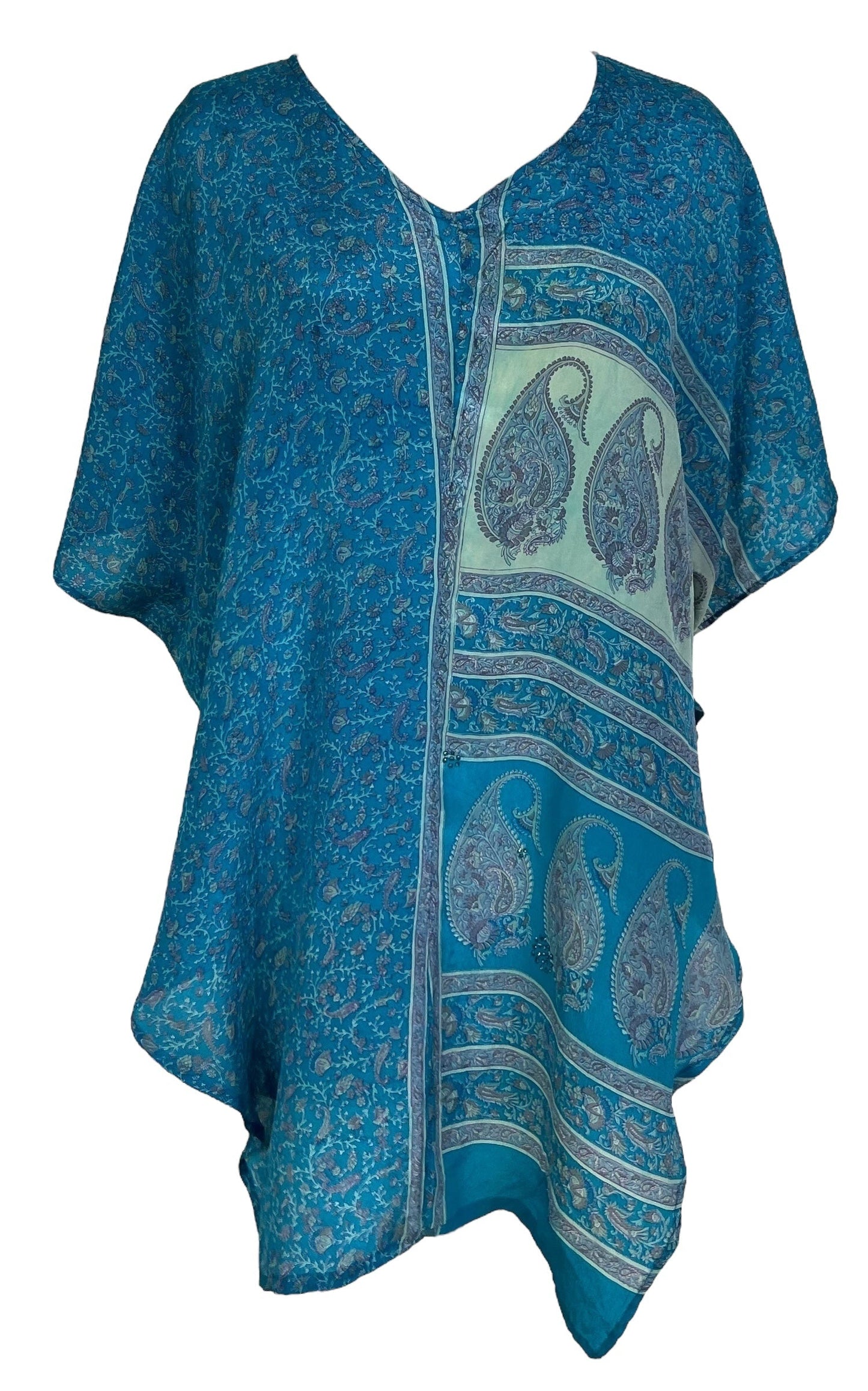 PRC6867 Avatar Pure Silk Waterfall Top - Velora Luxury Fashion