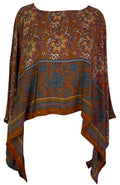 PRC6907 Avatar Pure Silk Capelet Poncho - Velora Luxury Fashion
