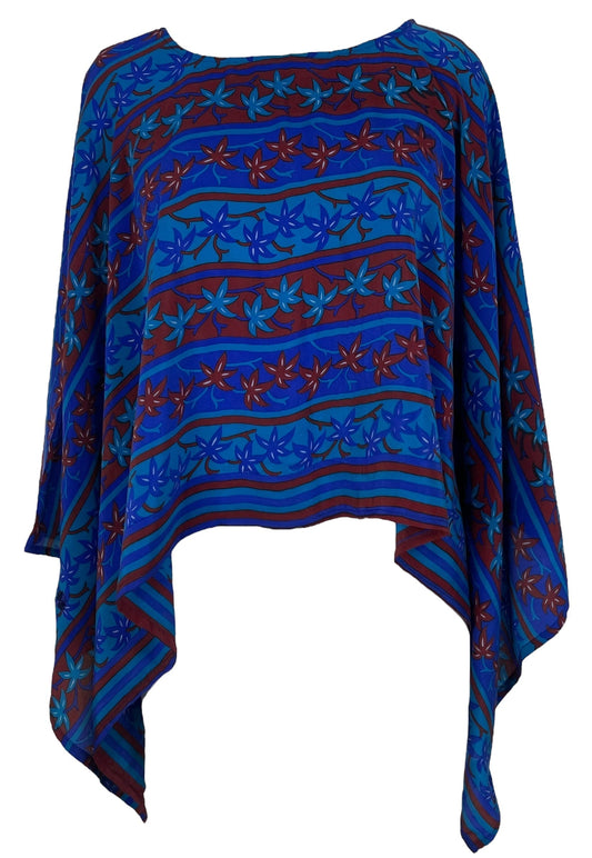 PRC6911 Avatar Pure Silk Capelet Poncho - Velora Luxury Fashion