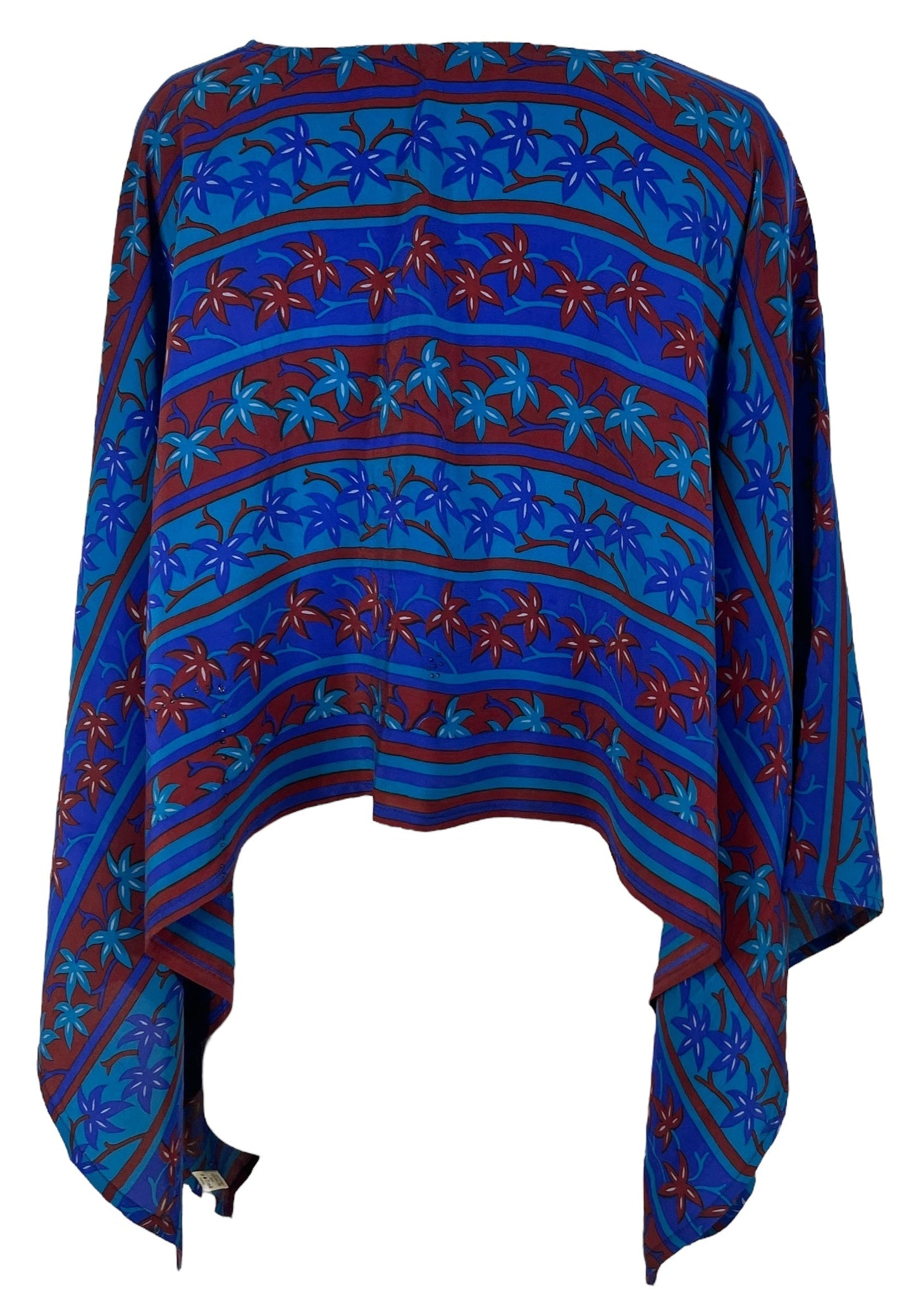 PRC6911 Avatar Pure Silk Capelet Poncho - Velora Luxury Fashion