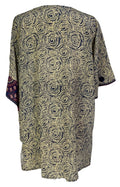 PRC6912 Avatar Pure Silk Kimono-Sleeved Jacket with Belt - Velora Luxury Fashion