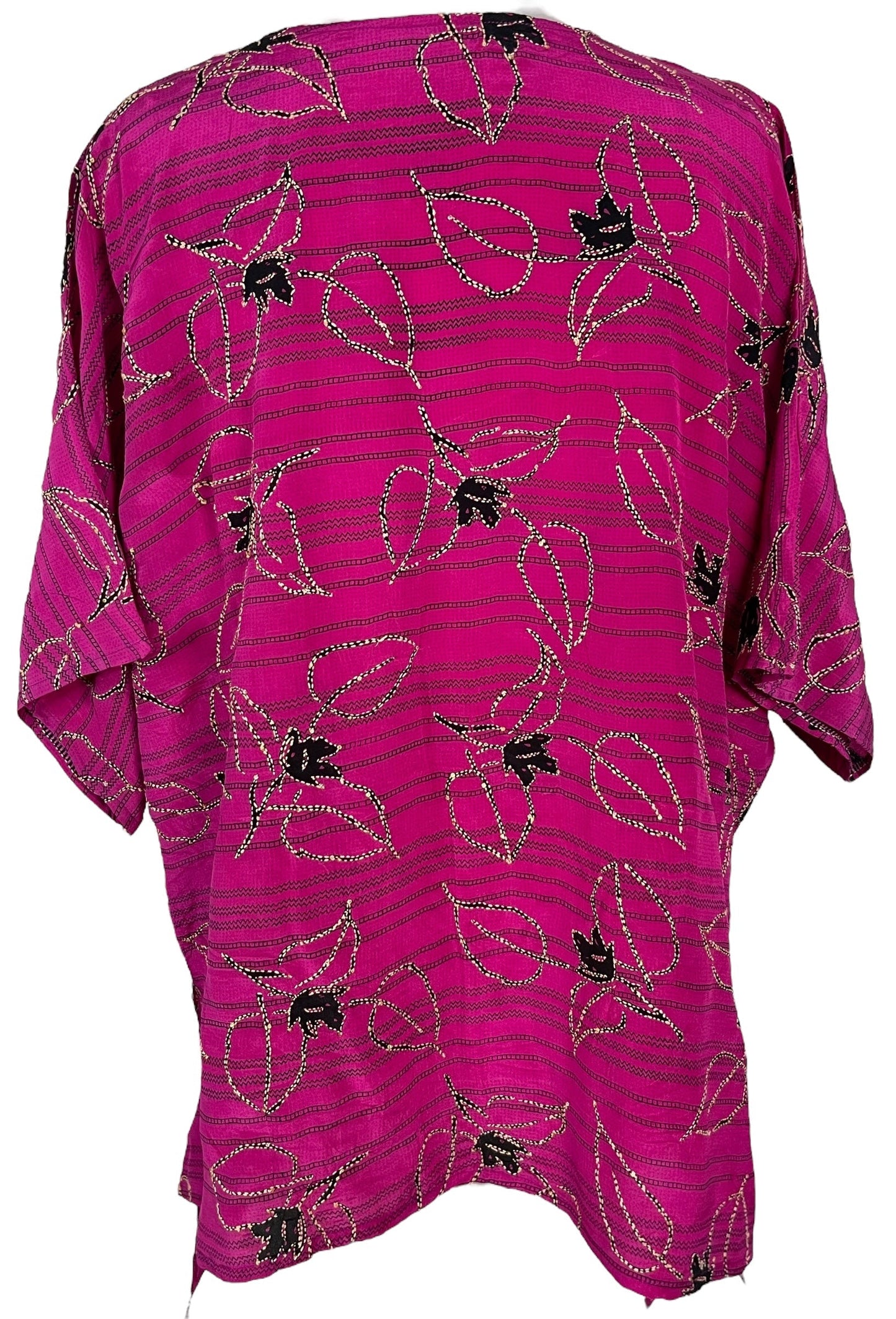 PRC6934 Avatar Pure Silk Long Tunic with Side Ties - Velora Luxury Fashion