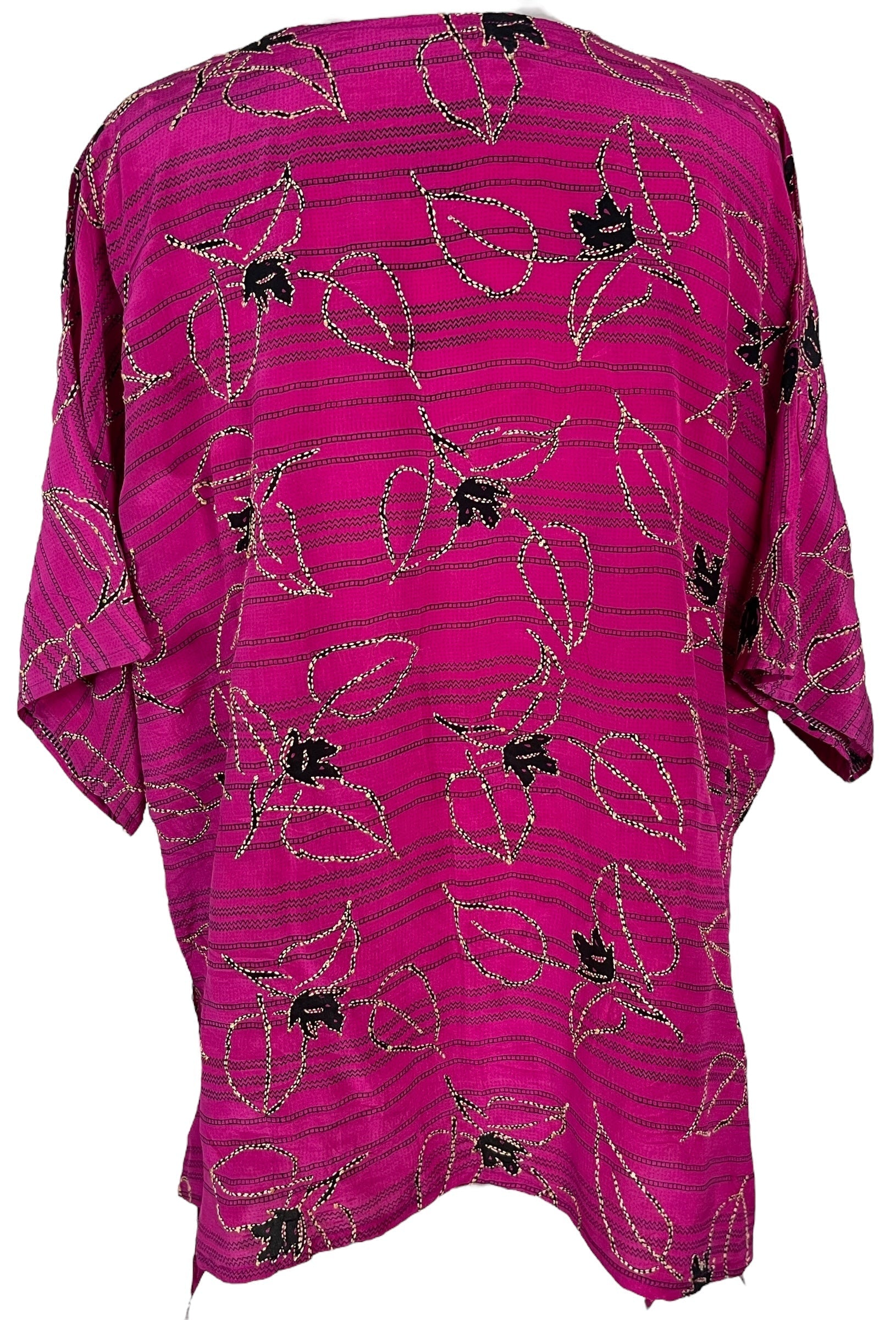 PRC6934 Avatar Pure Silk Long Tunic with Side Ties - Velora Luxury Fashion
