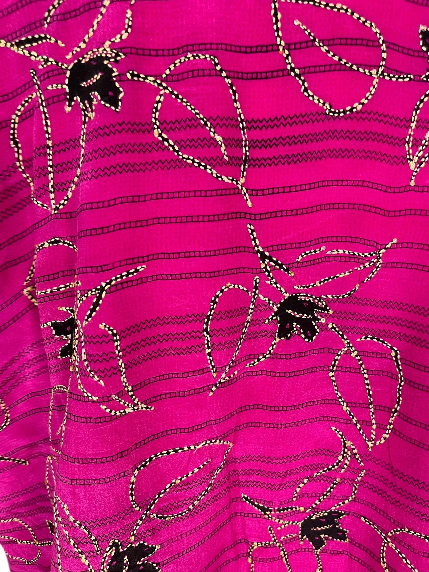 PRC6934 Avatar Pure Silk Long Tunic with Side Ties - Velora Luxury Fashion