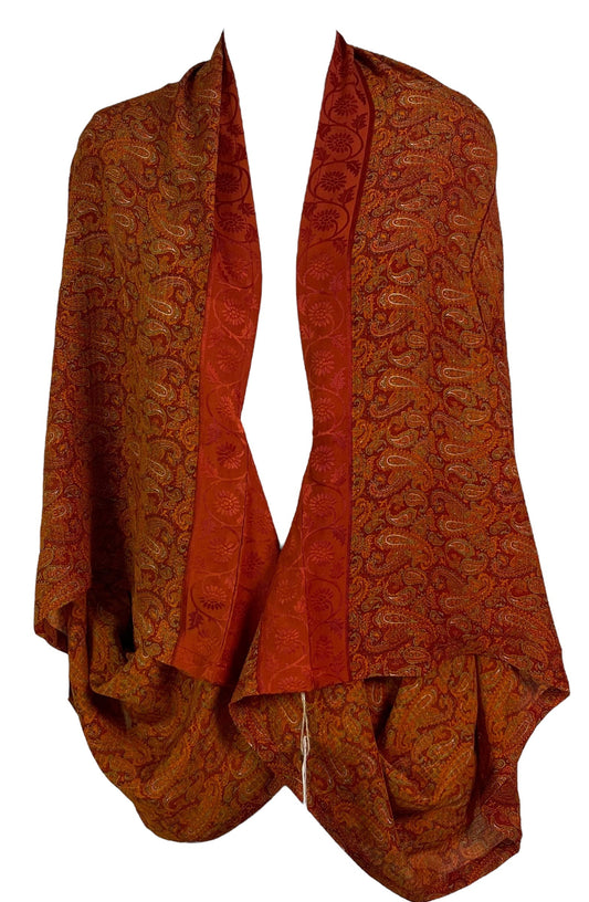 PRC6945 Nirvana Pure Silk Shrug - Velora Luxury Fashion