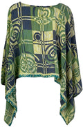 PRC6952 Avatar Pure Silk Capelet Poncho - Velora Luxury Fashion