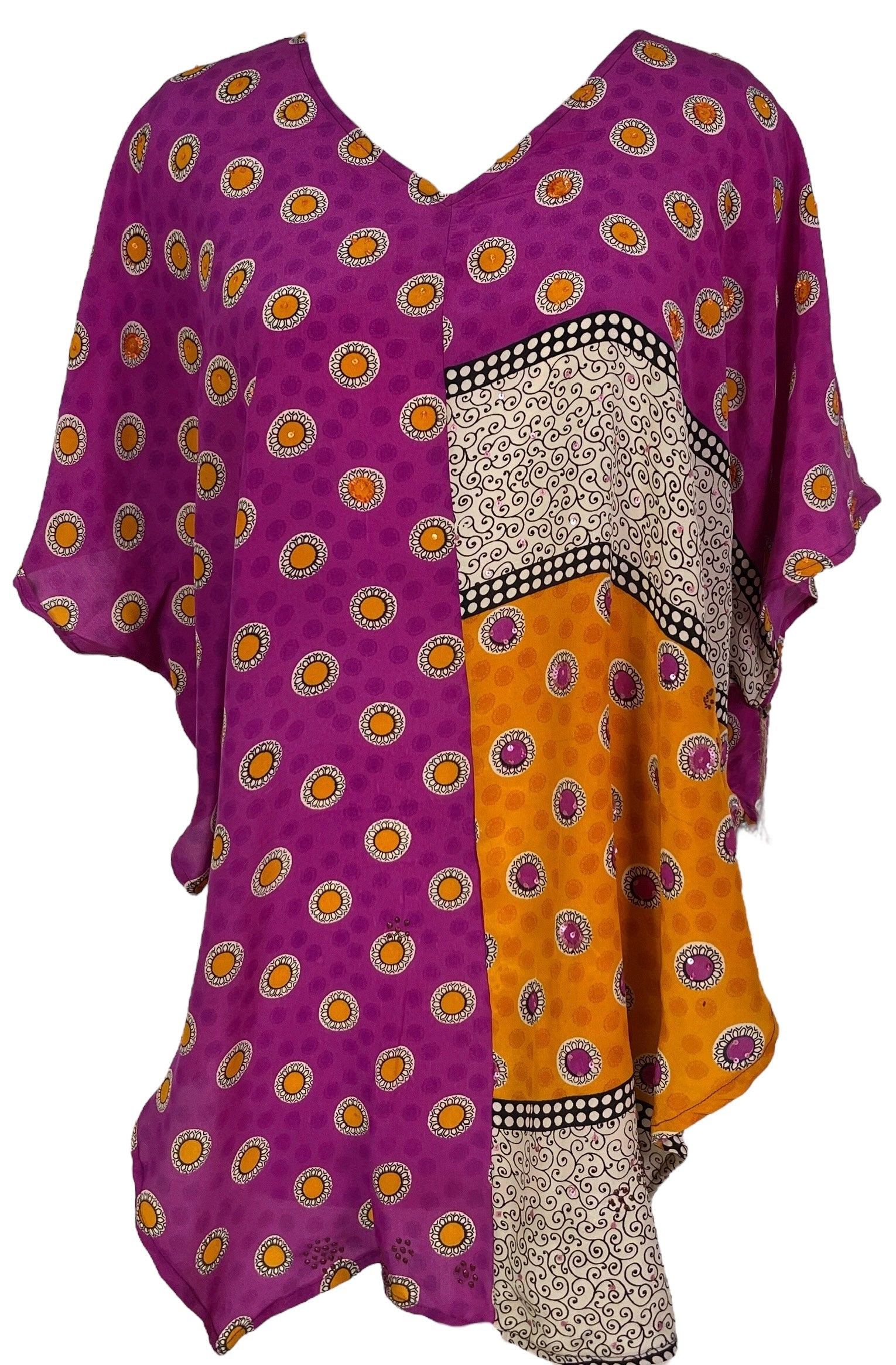 PRC6976 Avatar Pure Silk Waterfall Top - Velora Luxury Fashion