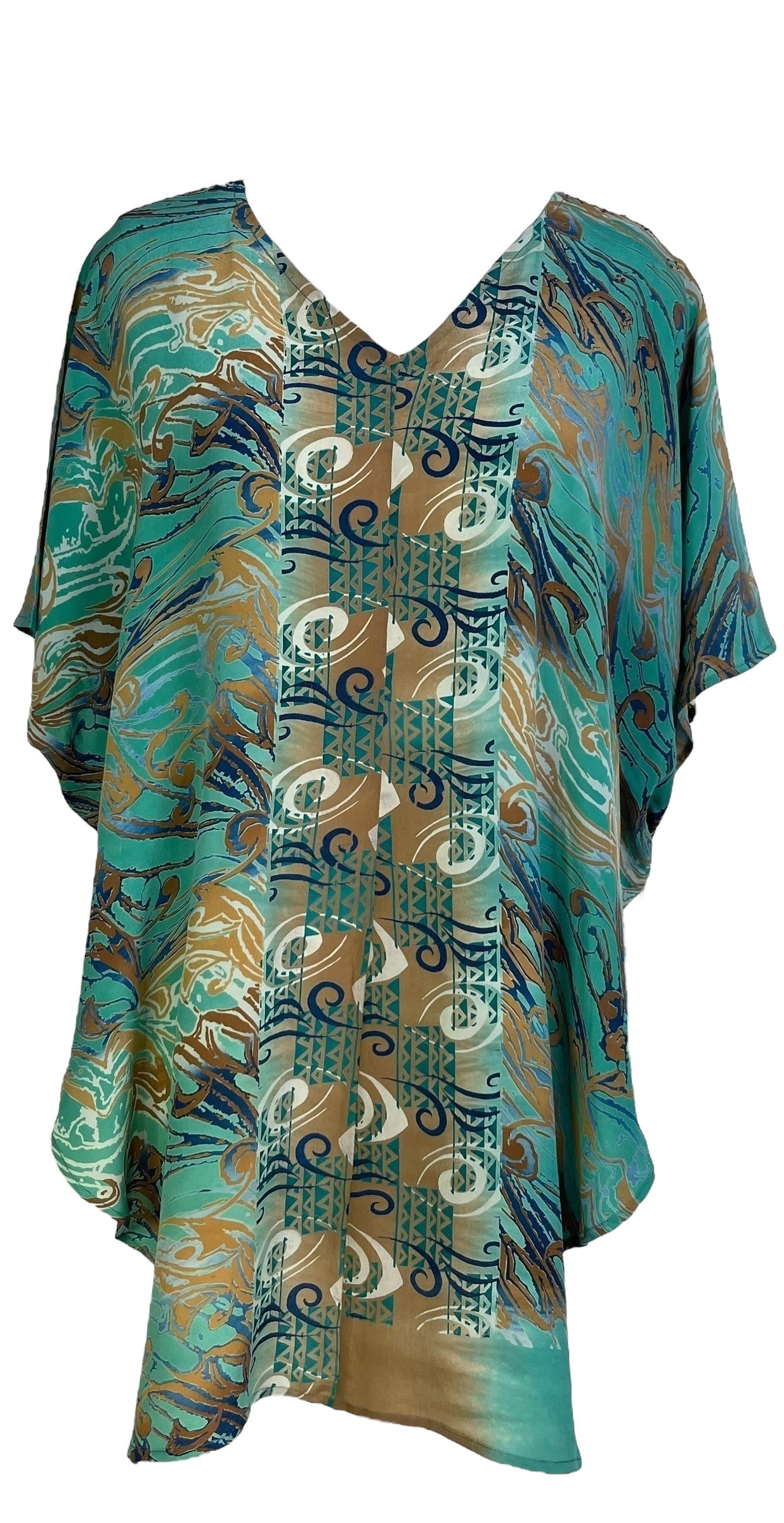 PRC6984 Avatar Pure Silk Waterfall Top - Velora Luxury Fashion