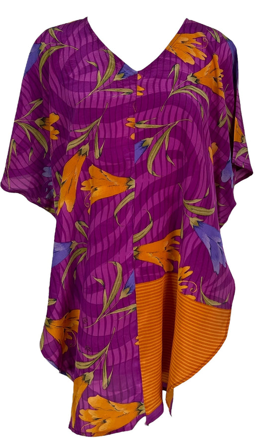 PRC6991 Avatar Pure Silk Waterfall Top - Velora Luxury Fashion