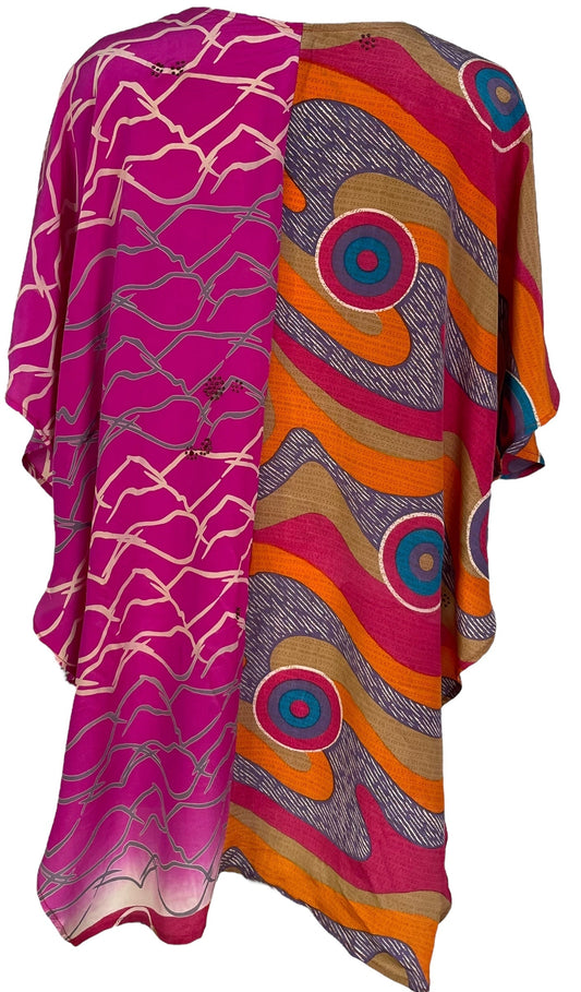 PRC6992 Avatar Pure Silk Waterfall Top - Velora Luxury Fashion