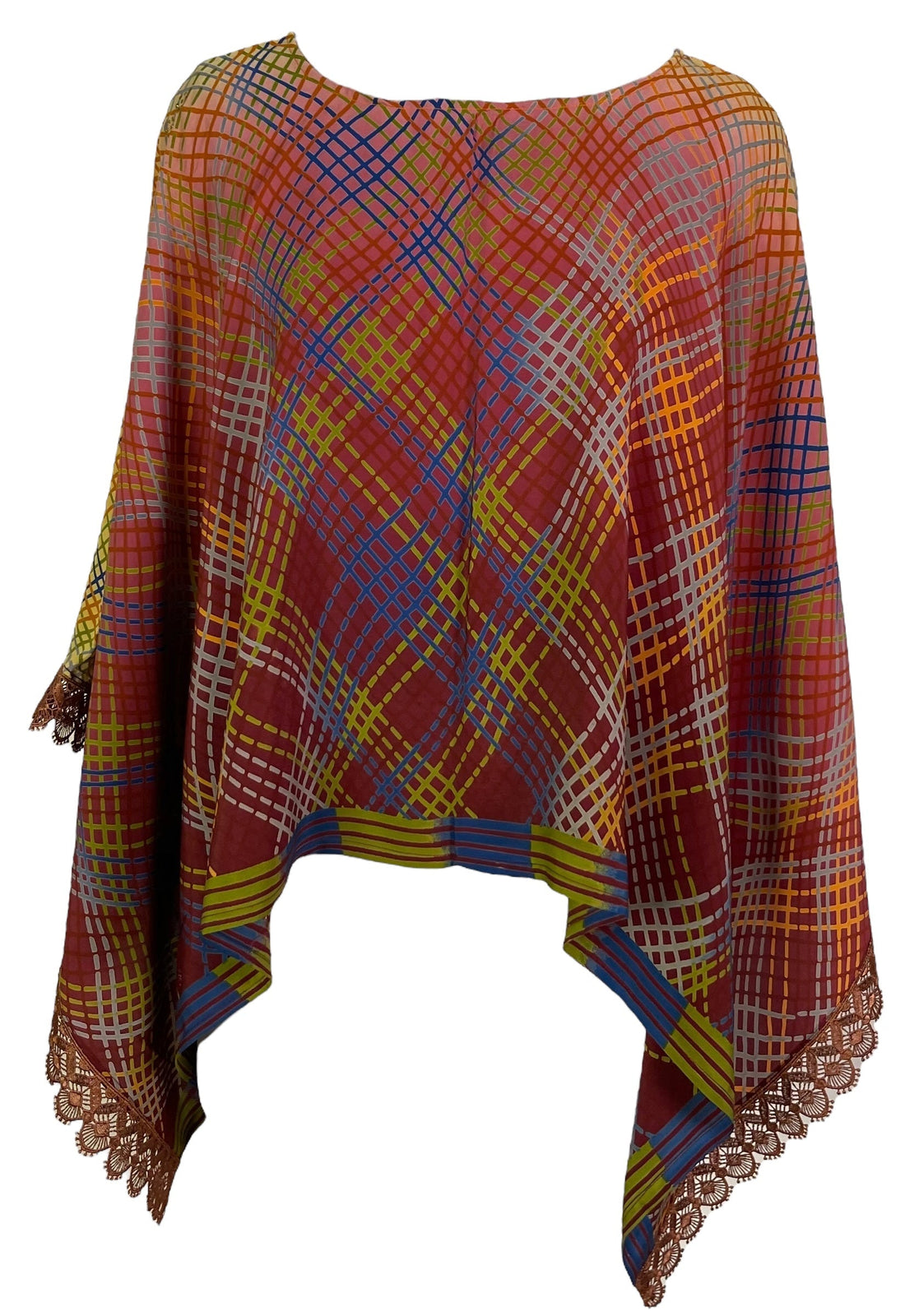 PRC6995 Avatar Pure Silk Capelet Poncho - Velora Luxury Fashion