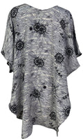 PRC7002 Avatar Pure Silk Waterfall Top - Velora Luxury Fashion
