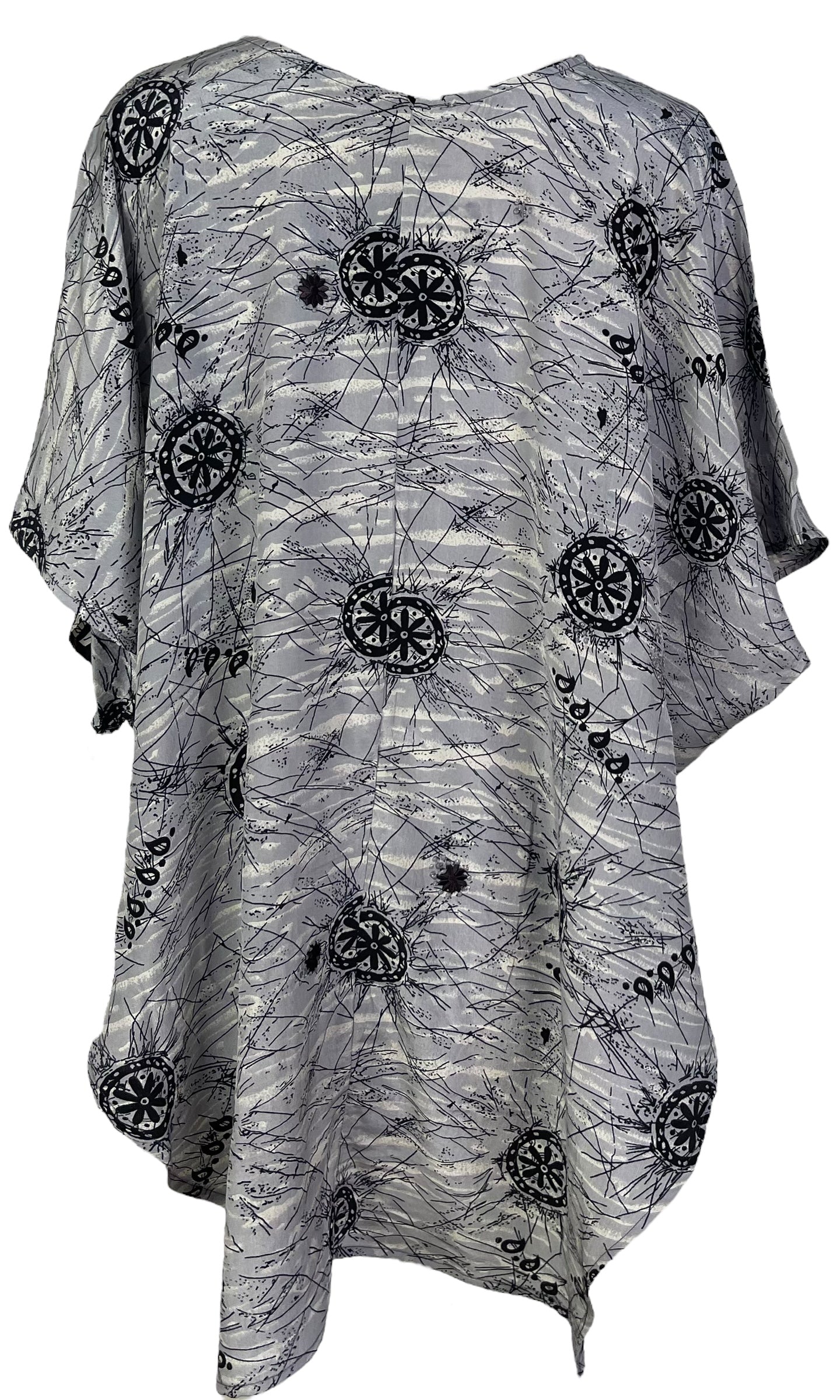 PRC7002 Avatar Pure Silk Waterfall Top - Velora Luxury Fashion