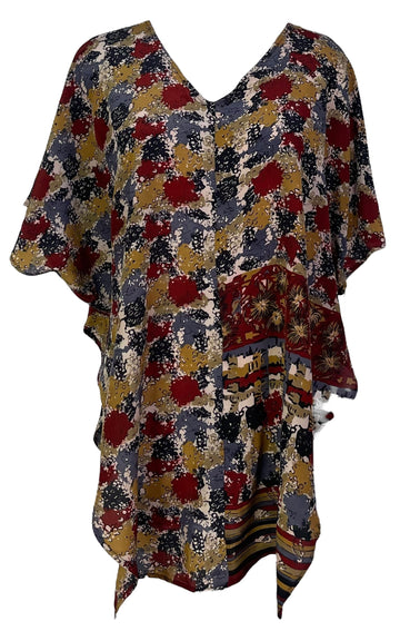 PRC7003 Avatar Pure Silk Waterfall Top - Velora Luxury Fashion