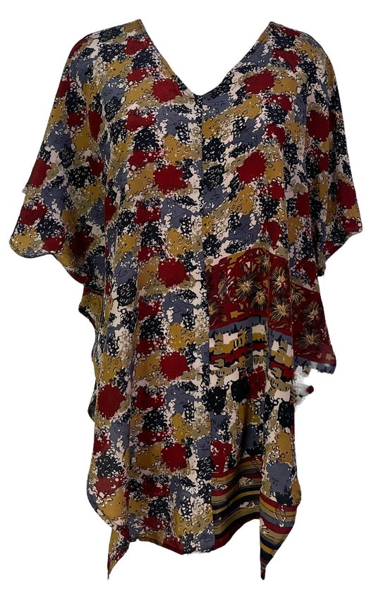 PRC7003 Avatar Pure Silk Waterfall Top - Velora