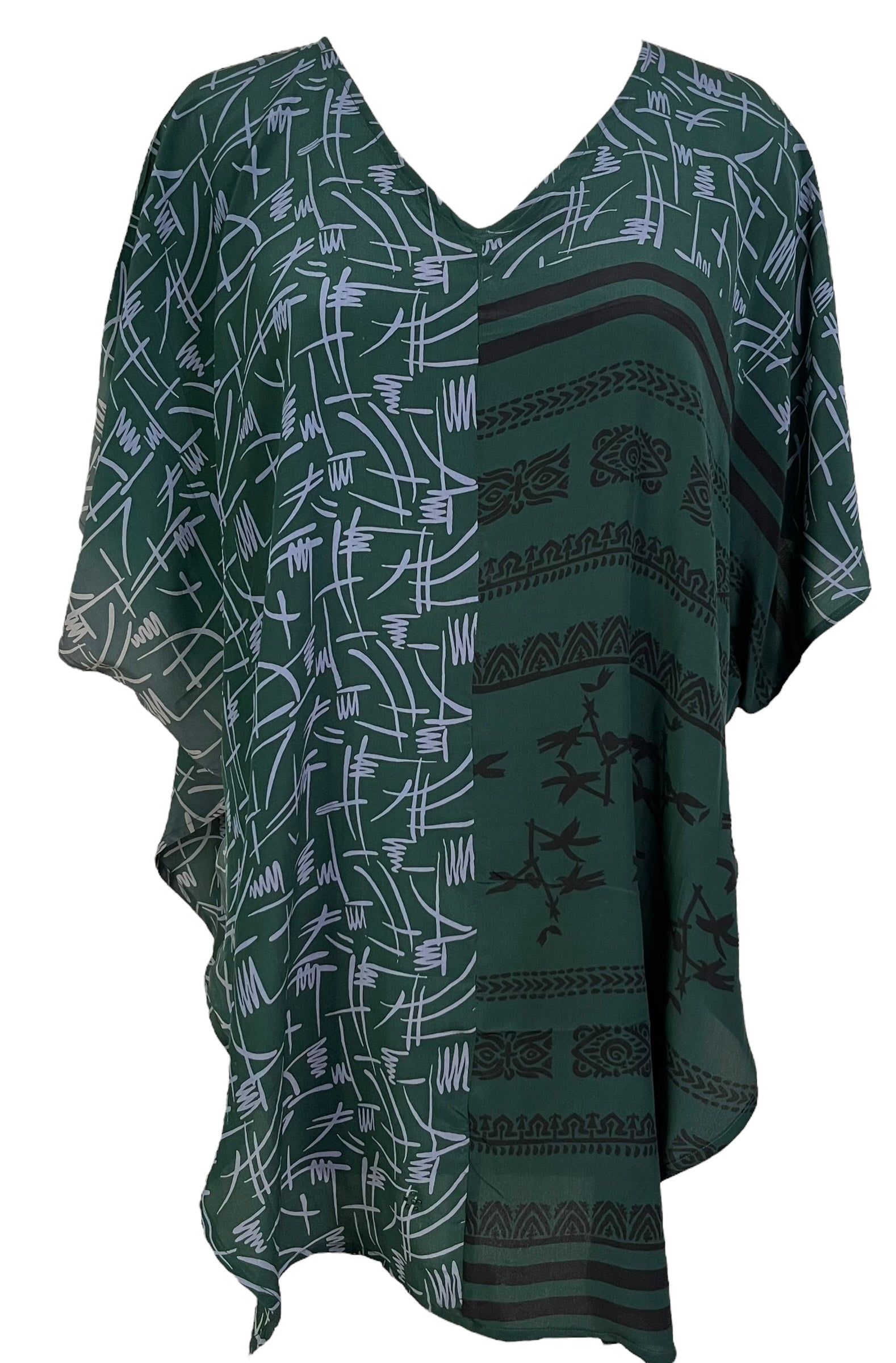 PRC7014 Avatar Pure Silk Waterfall Top - Velora