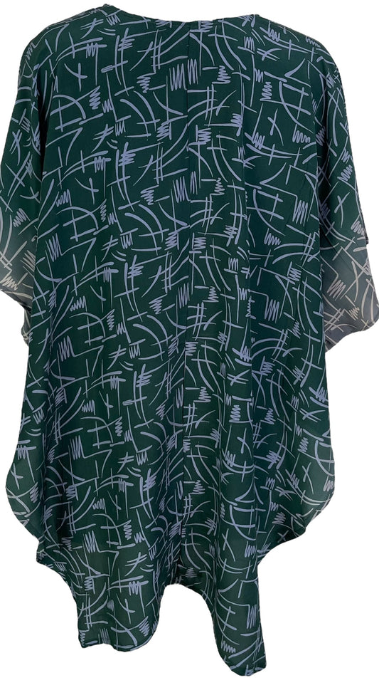 PRC7014 Avatar Pure Silk Waterfall Top - Velora