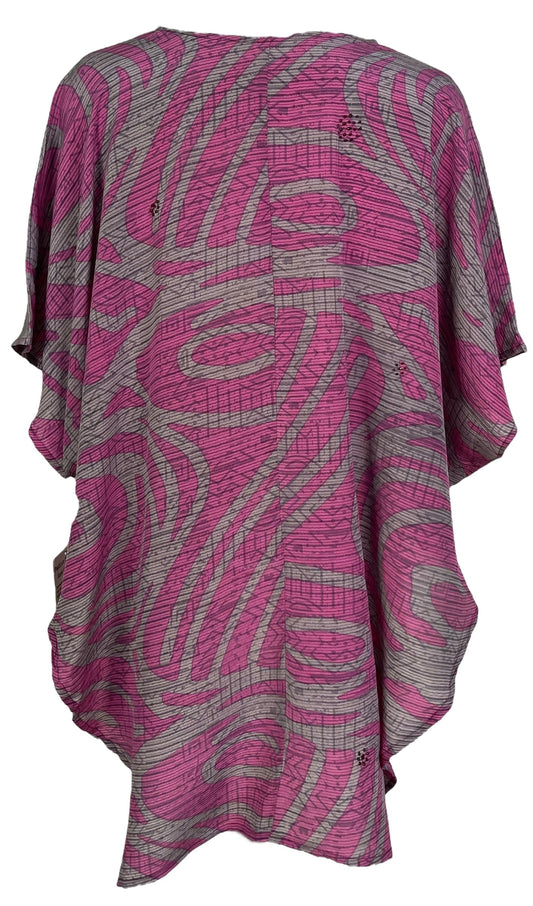 PRC7031 Avatar Pure Silk Waterfall Top - Velora Luxury Fashion