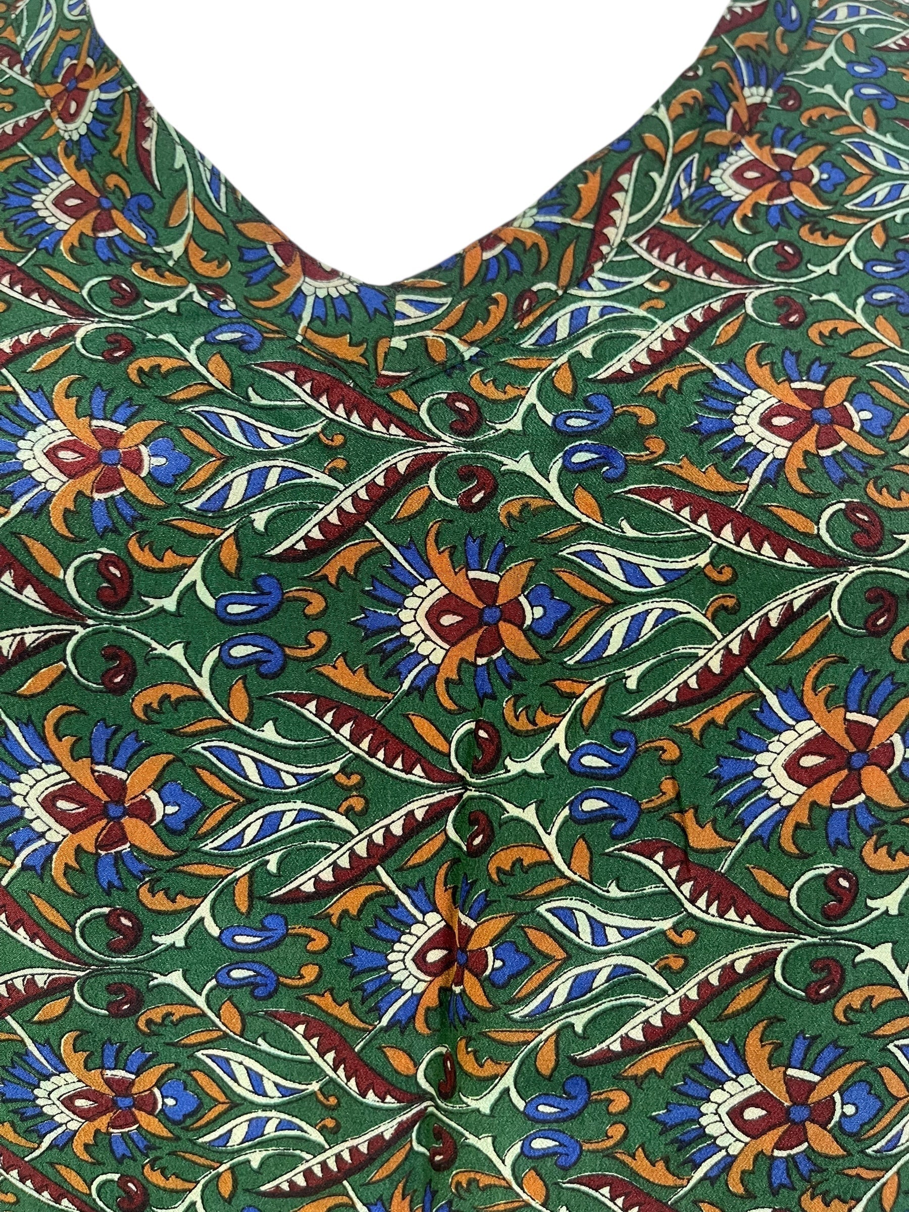 PRC7156 Avatar Pure Silk Short Kaftan Tunic without Slits - Velora Luxury Fashion