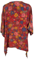 PRC7164 Avatar Pure Silk Long Tunic with Side Ties - Velora Luxury Fashion