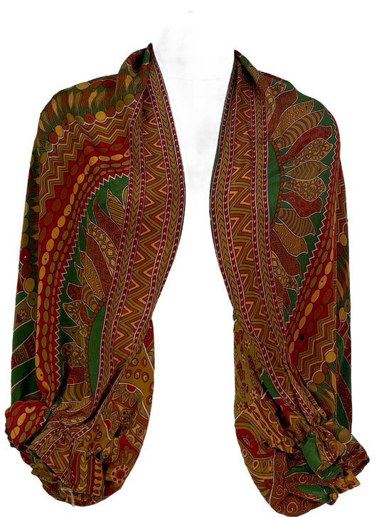 PRC7232 Avatar Pure Silk Bolero - Velora Luxury Fashion