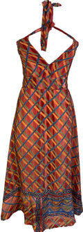 PRC7249 Avatar Pure Silk Maxi Dress with Belt - Velora Luxury Fashion