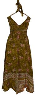 PRC7252 Avatar Pure Silk Maxi Dress with Belt - Velora Luxury Fashion