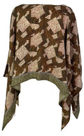 PRC7283 Avatar Pure Silk Capelet Poncho - Velora Luxury Fashion
