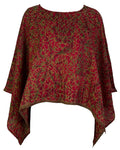 PRC7285 Avatar Pure Silk Capelet Poncho - Velora Luxury Fashion