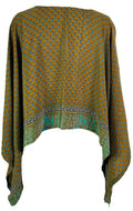 PRC7288 Avatar Pure Silk Kimono-Sleeved Top - Velora Luxury Fashion