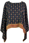PRC7294 Avatar Pure Silk Kimono-Sleeved Top - Velora Luxury Fashion