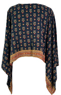 PRC7294 Avatar Pure Silk Kimono-Sleeved Top - Velora Luxury Fashion