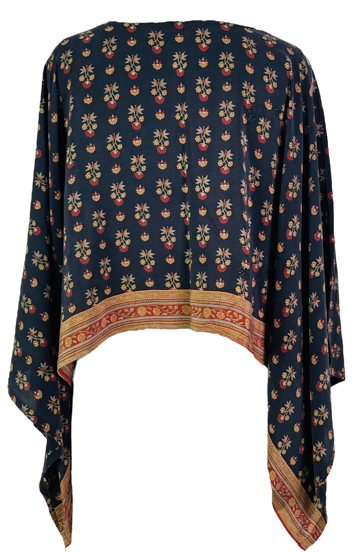 PRC7294 Avatar Pure Silk Kimono-Sleeved Top - Velora Luxury Fashion