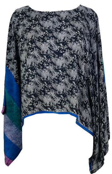 PRC7295 Avatar Pure Silk Kimono-Sleeved Top - Velora Luxury Fashion