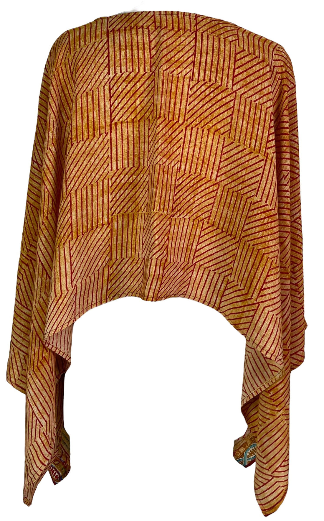PRC7303 Avatar Pure Silk Capelet Poncho - Velora Luxury Fashion